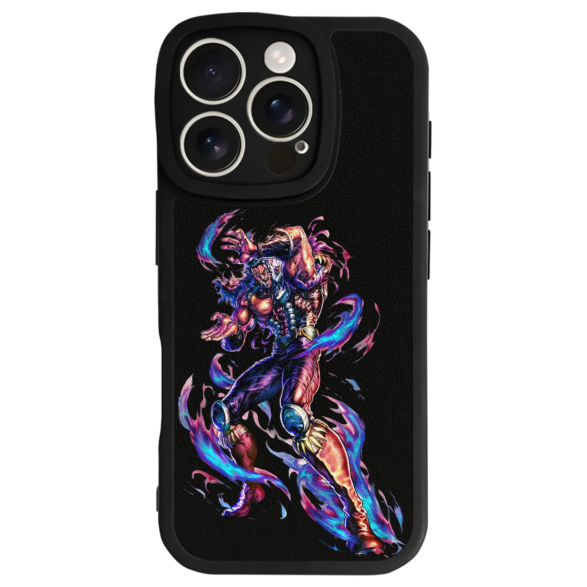 （画像用） 北斗の拳 Fist of the North Star 【iPhone 16シリーズ対応】シリコンスマホケース（レザー調） 材質：シリコン